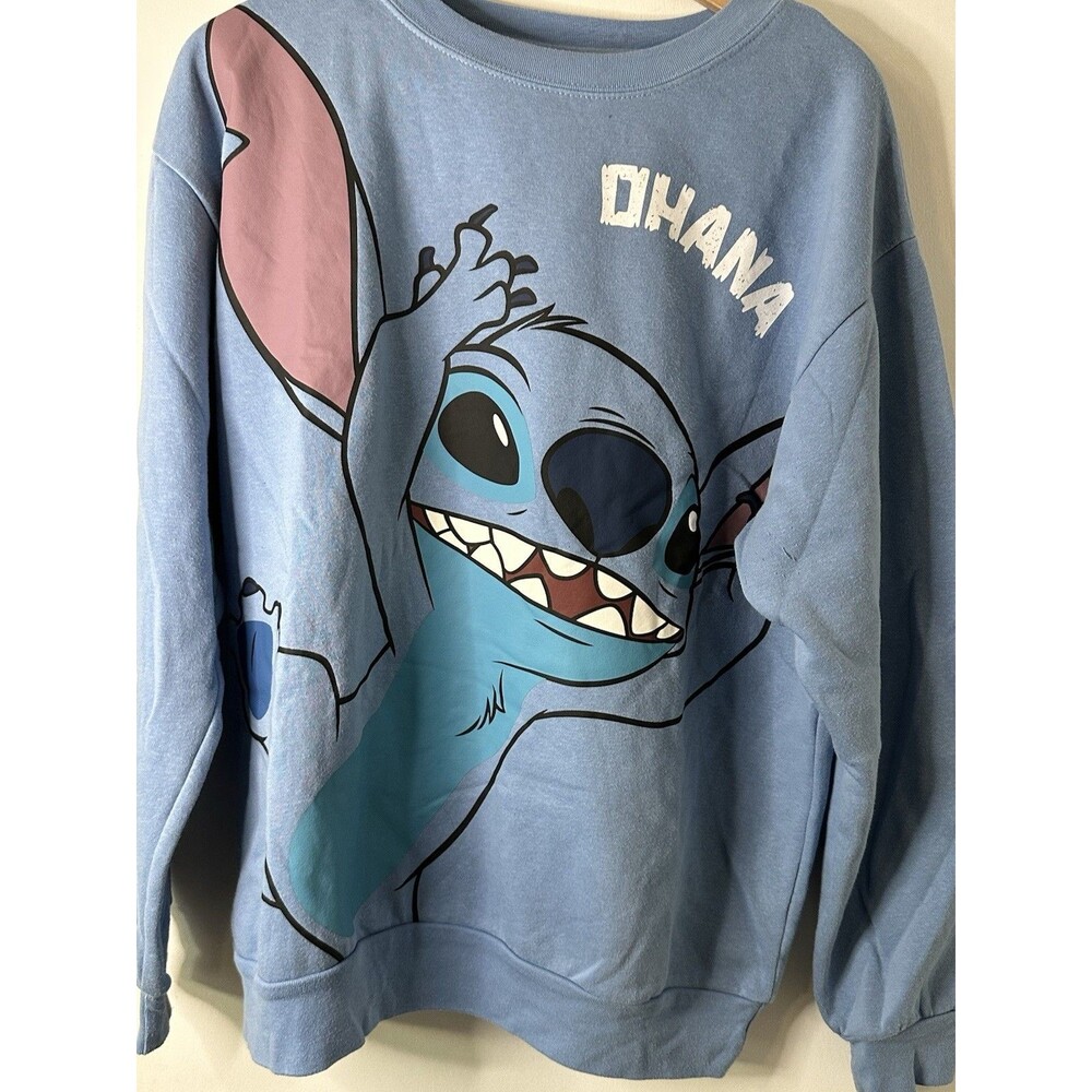 EUC Lilo Stitch Ohana Crewneck Disney Sweatshirt Size XL 15-17 Kids